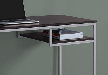 Compact Modern Computer Desk with Open Storage - Multiple Colors