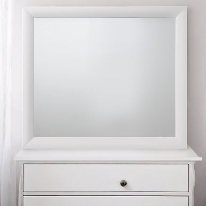 Contemporary Design Mirror with Modern Frame - Black, White, Dark Brown, Dark Gray