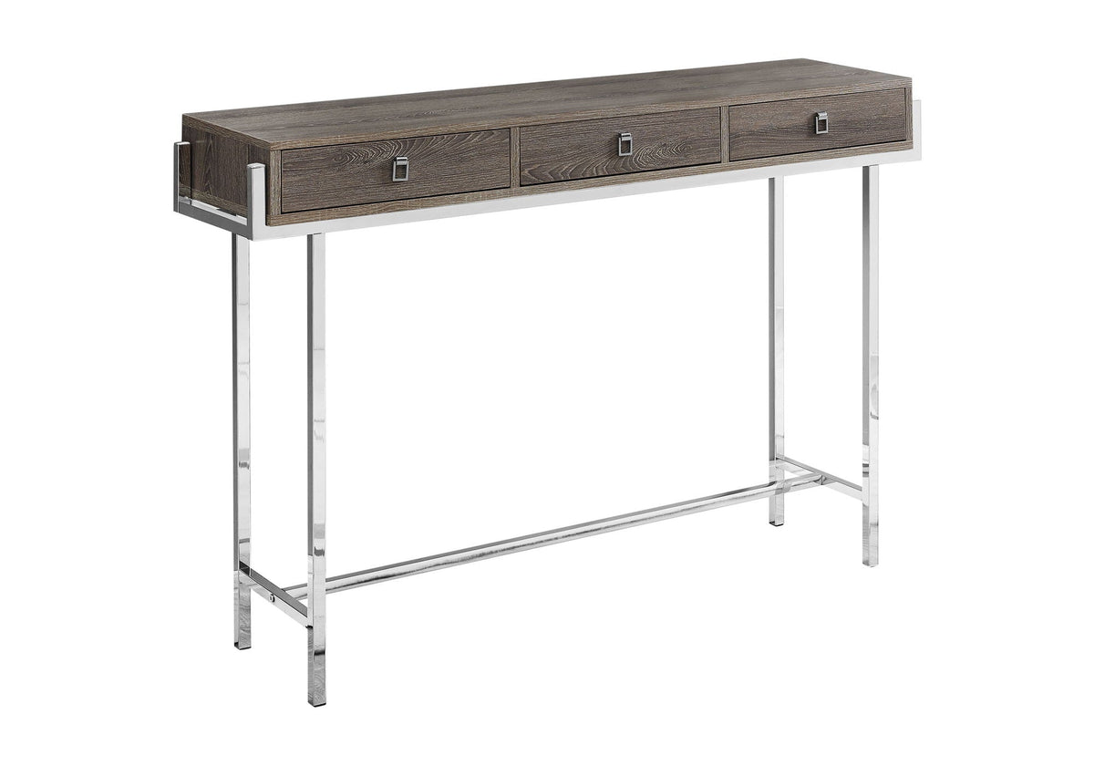 Accent Console Table with Storage Drawers - Dark Gray or White