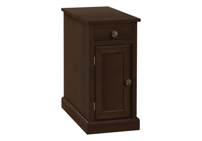 Accent End Table with Storage Drawer - Espresso