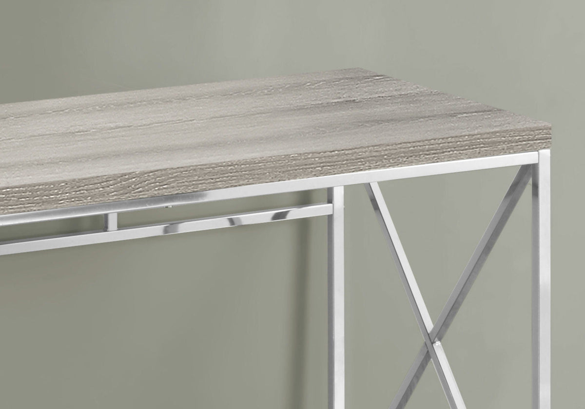 Contemporary Glossy Computer Desk with Sturdy Metal Base - Multiple Colors