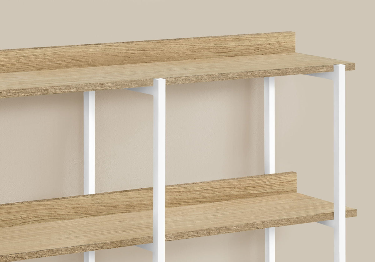 Accent Console Table with 3-Tier Design - Light Brown, White, Black, or Dark Brown