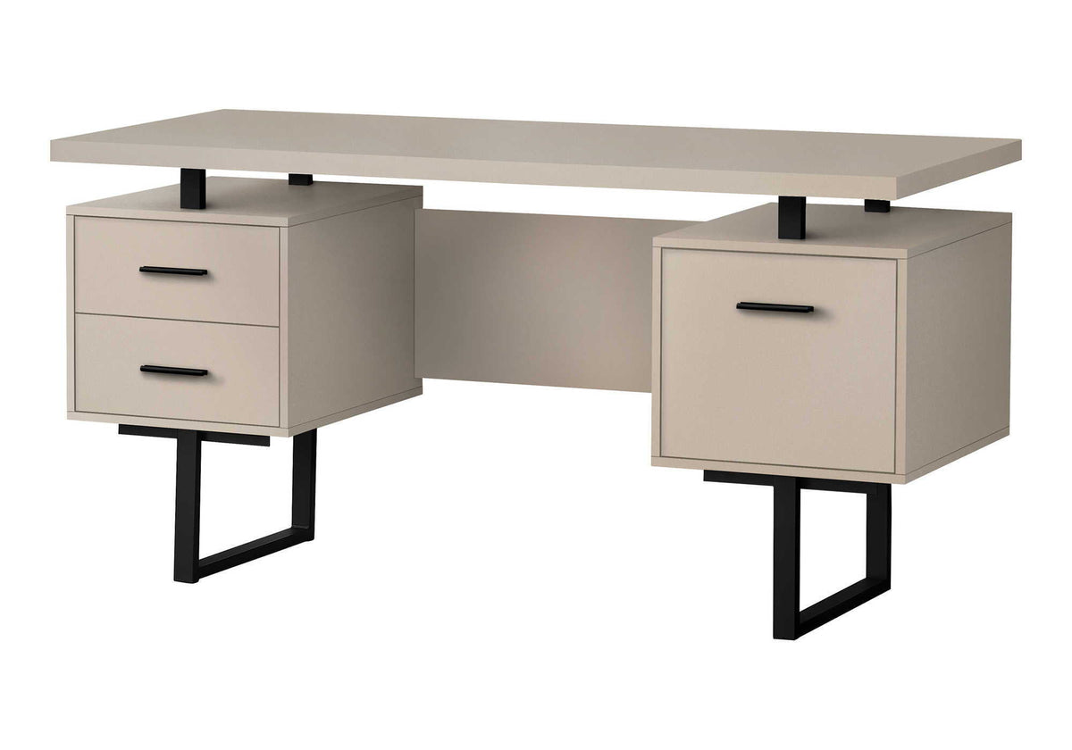 60" Computer Desk with Storage Drawers – Home Office Writing Desk