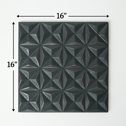 Black Square Modern Wall Art with Sleek Modern Design - Black