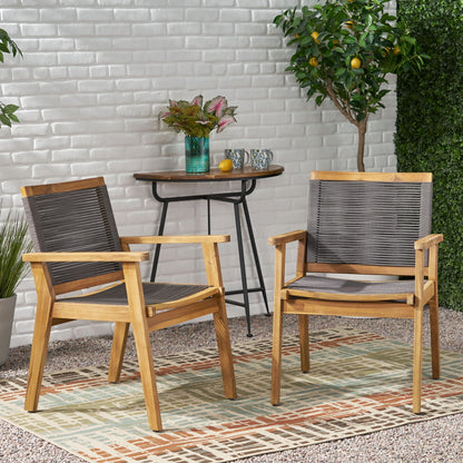 Outdoor Rope Dining Chair Set of 2