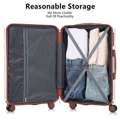 3-Piece ABS Spinner Wheel Luggage Set
