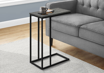 C-Shaped Metal Accent Table with Space-Saving Functionality - Multiple Colors