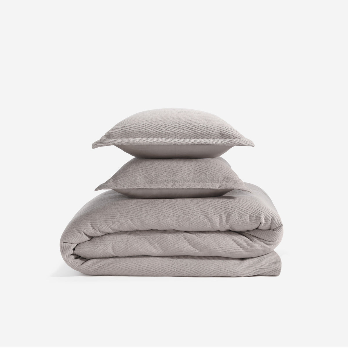 Moisture-Wicking Queen Duvet Set with PowerSnap™ - Taupe