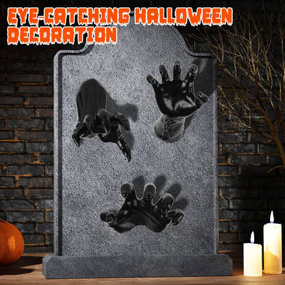 3Pcs Creepy Reaching Hands With Lighted Candles Wall Mounted Halloween Decoration Witch Devil Hand Aesthetic Goth Gothic Life-Sized Horror Hands Hangi