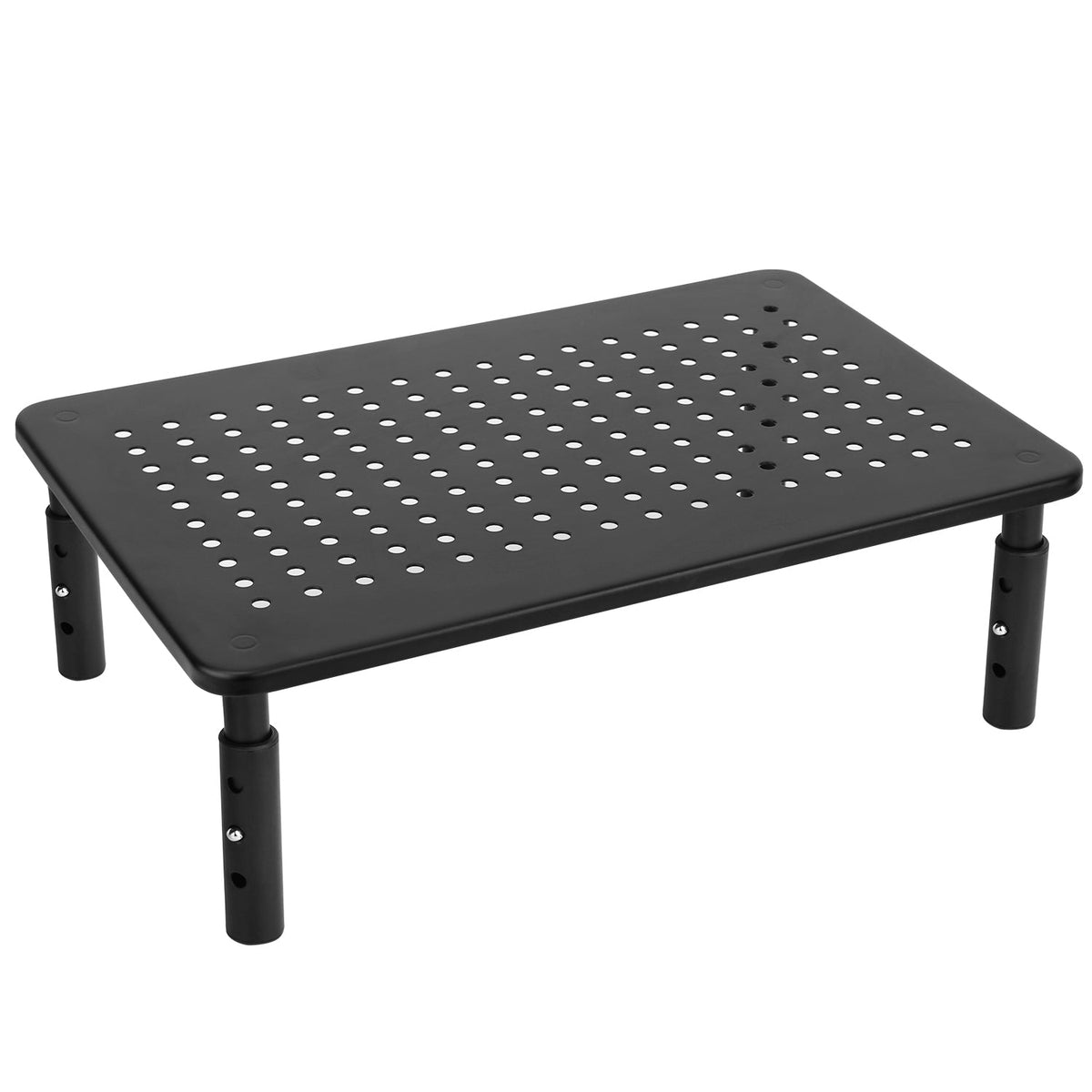 Monitor Stand Riser 3 Height Adjustable Desk Riser Organizer w/ Ventilation Holes For Desktop PC Laptop Printer
