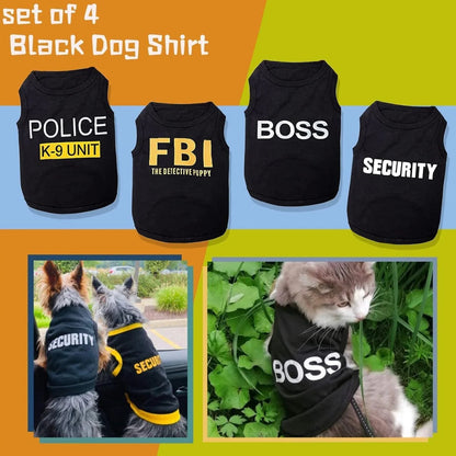 4 Packs Dog Shirts for Small Dog