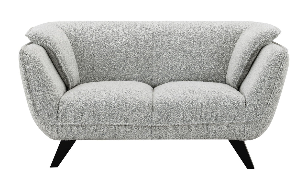 Nayeli Boucle Loveseat with Pocket Coil Seating - Gray or Dark Brown