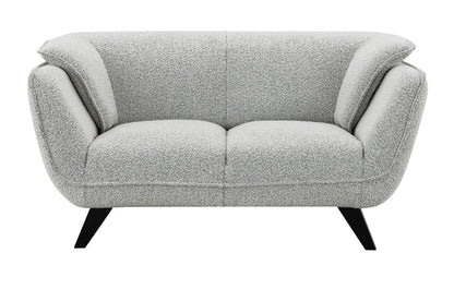 Nayeli Boucle Loveseat with Pocket Coil Seating - Gray or Dark Brown