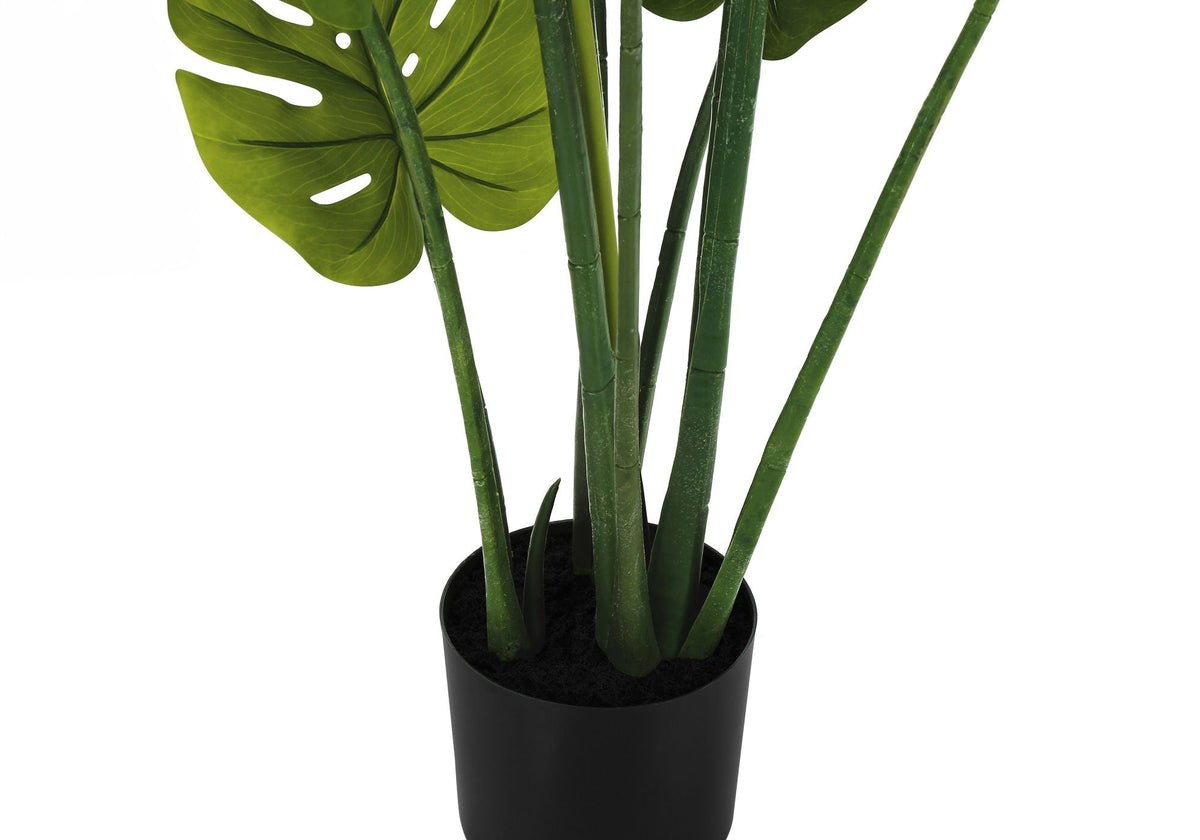 45" Tall Artificial Monstera Tree with Real-Touch Leaves - Green