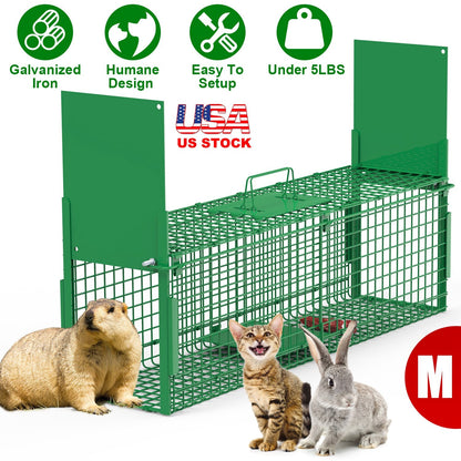 40in Live Animal Trap Cage - Humane Catch & Release