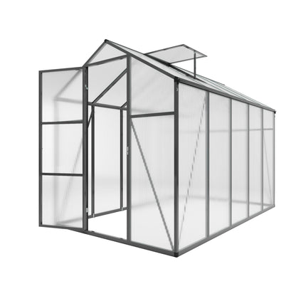 Windproof Greenhouse with Raised Base - Black