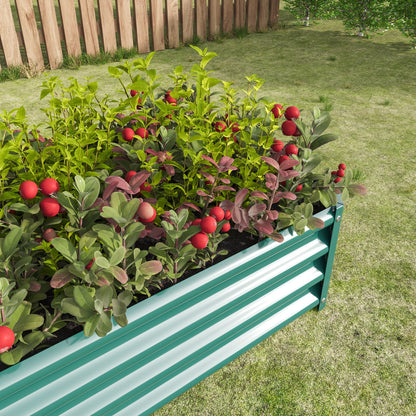 Metal Raised Garden Bed with Anti-Rust Coating - Green