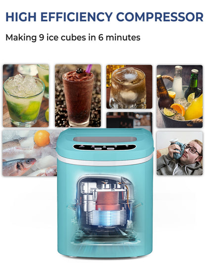 Mini Portable Compact Electric Ice Maker Machine