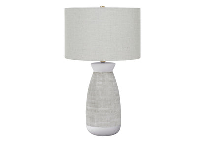 Contemporary Ceramic Table Lamp with Adjustable Lighting - Gray