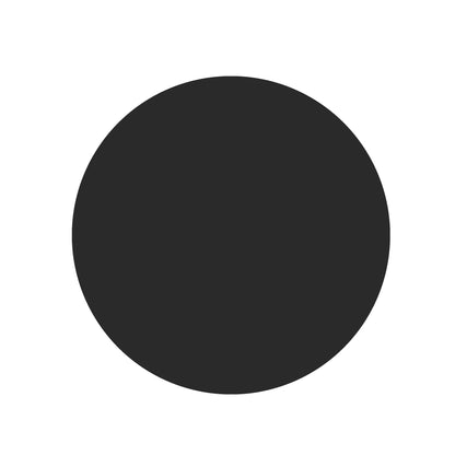 Round Tempered Glass Table Top with Durable Finish - White or Black