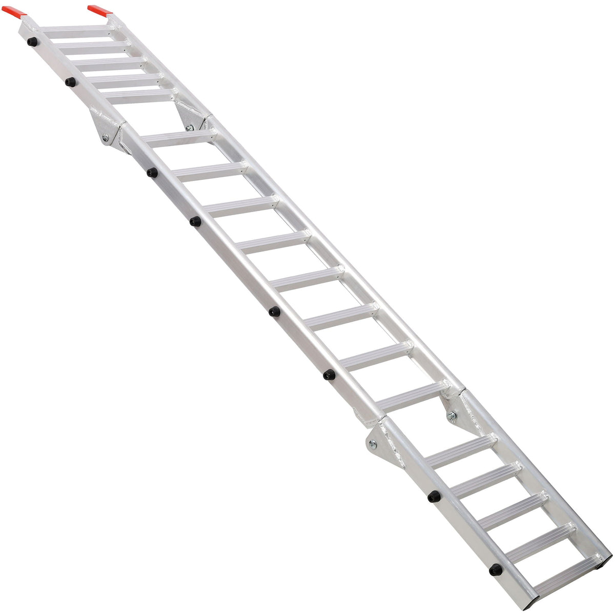 2-in-1 Loading Ramp and Tailgate Extender with 1,400-lb Capacity - Aluminum
