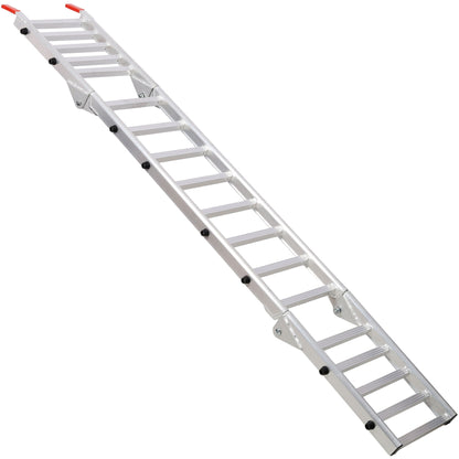 2-in-1 Loading Ramp and Tailgate Extender with 1,400-lb Capacity - Aluminum