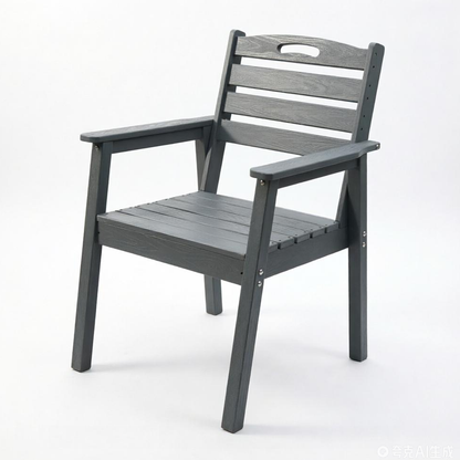 HDPE Outdoor Patio Dining Set with Table and Six Chairs
