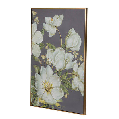 Botanical Wall Art Prints with Gold Microfiber Frame - Gold
