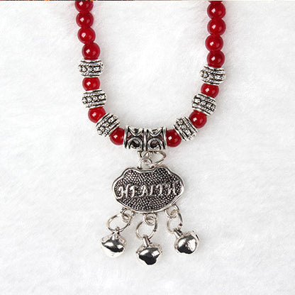 Red Agate Good Luck Beaded Bracelet