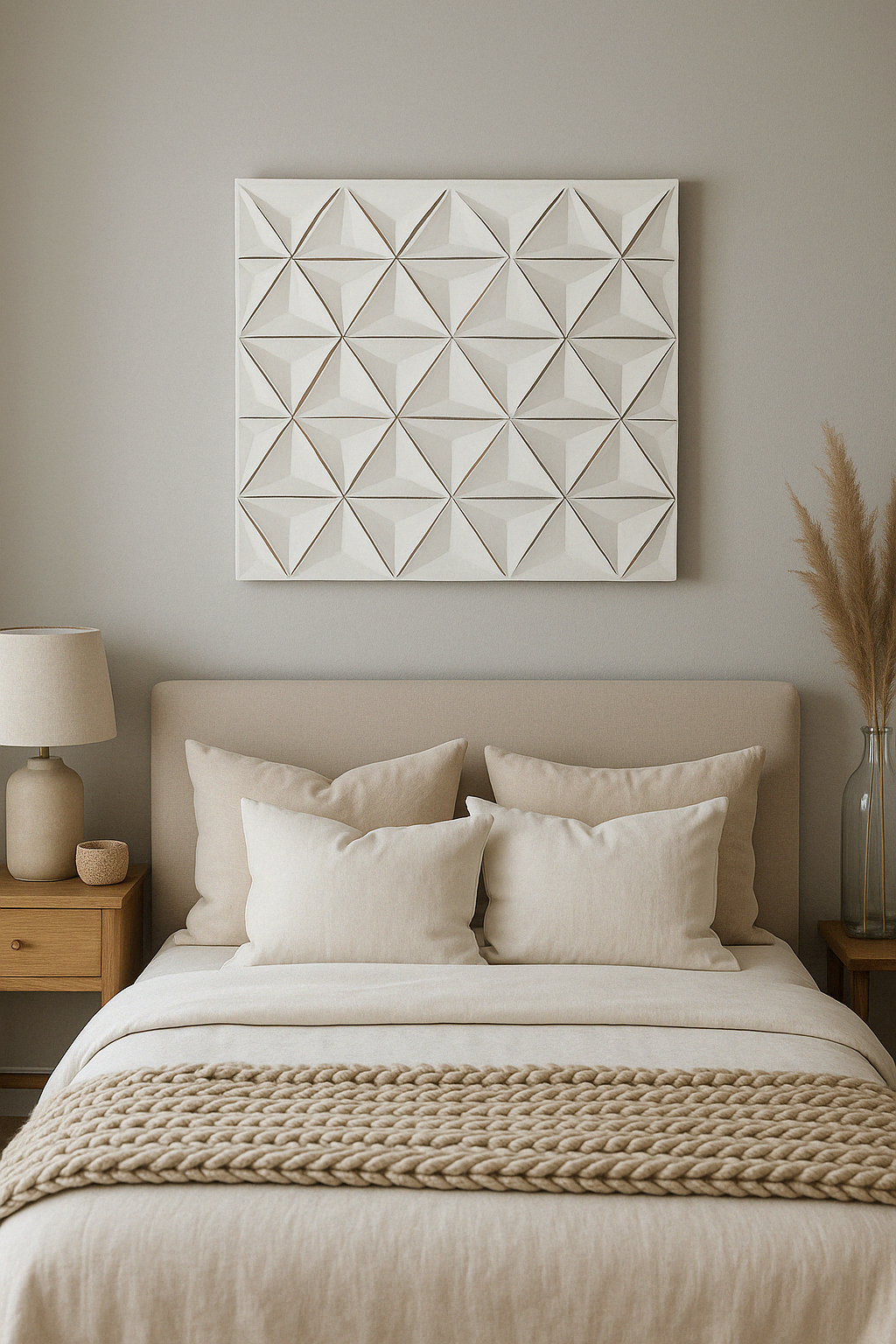 White Wooden Wall Décor with Modern Rustic Touch - White
