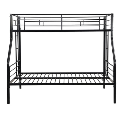 Twin Over Full Bunk Bed with Large Under-Bed Storage - Black