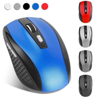 2.4G Wireless Gaming Mouse Optical Mice w/ Receiver 3 Adjustable DPI 6 Buttons For PC Laptop Computer Macbook