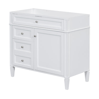 Bathroom Vanity with 2 Drawers and Tip-Out Storage - Multiple Colors