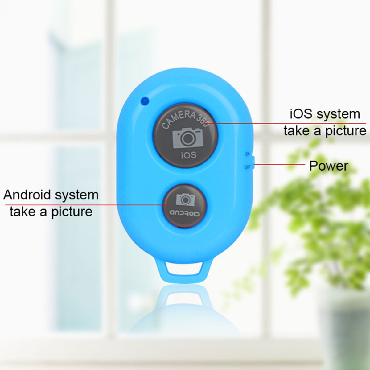 Unique Wireless Shutter Remote Controller for Android and iOS Devices