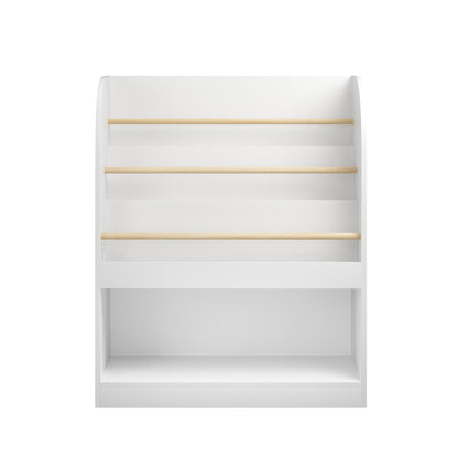 Kids Bookshelf with 3-Tier Front-Facing Display & Toy Storage