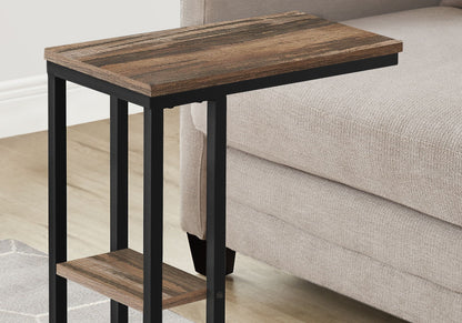 C-Shaped Accent Table with Sliding Base - Multiple Colors