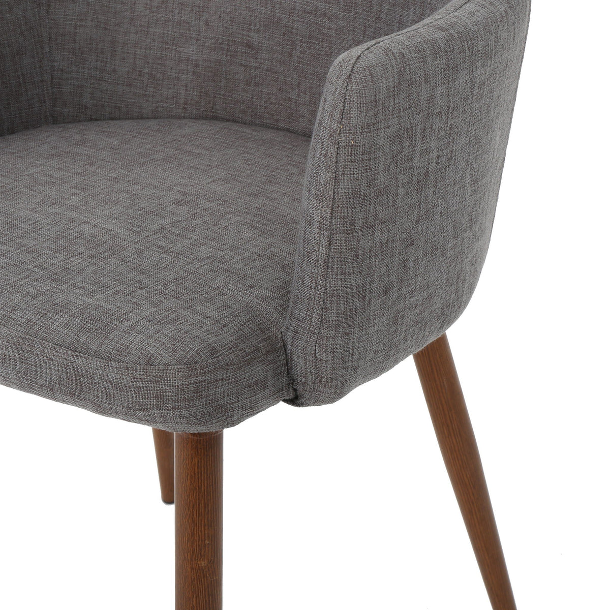 Elegant Dining Chair with Contoured Support - Orange, Dark Gray, Green