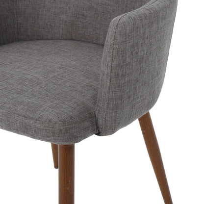 Elegant Dining Chair with Contoured Support - Orange, Dark Gray, Green