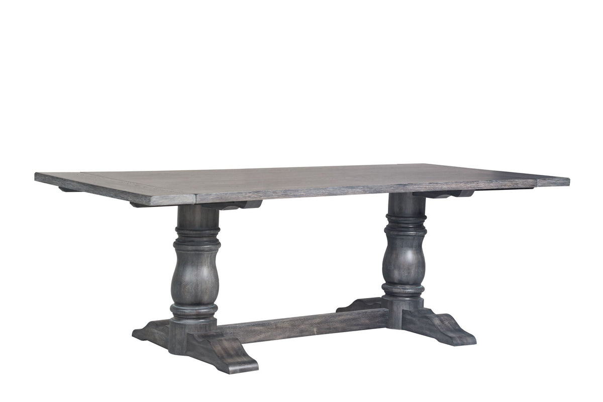 Leventis Weathered Gray Dining Table with Oak Veneer Top - Weathered Gray