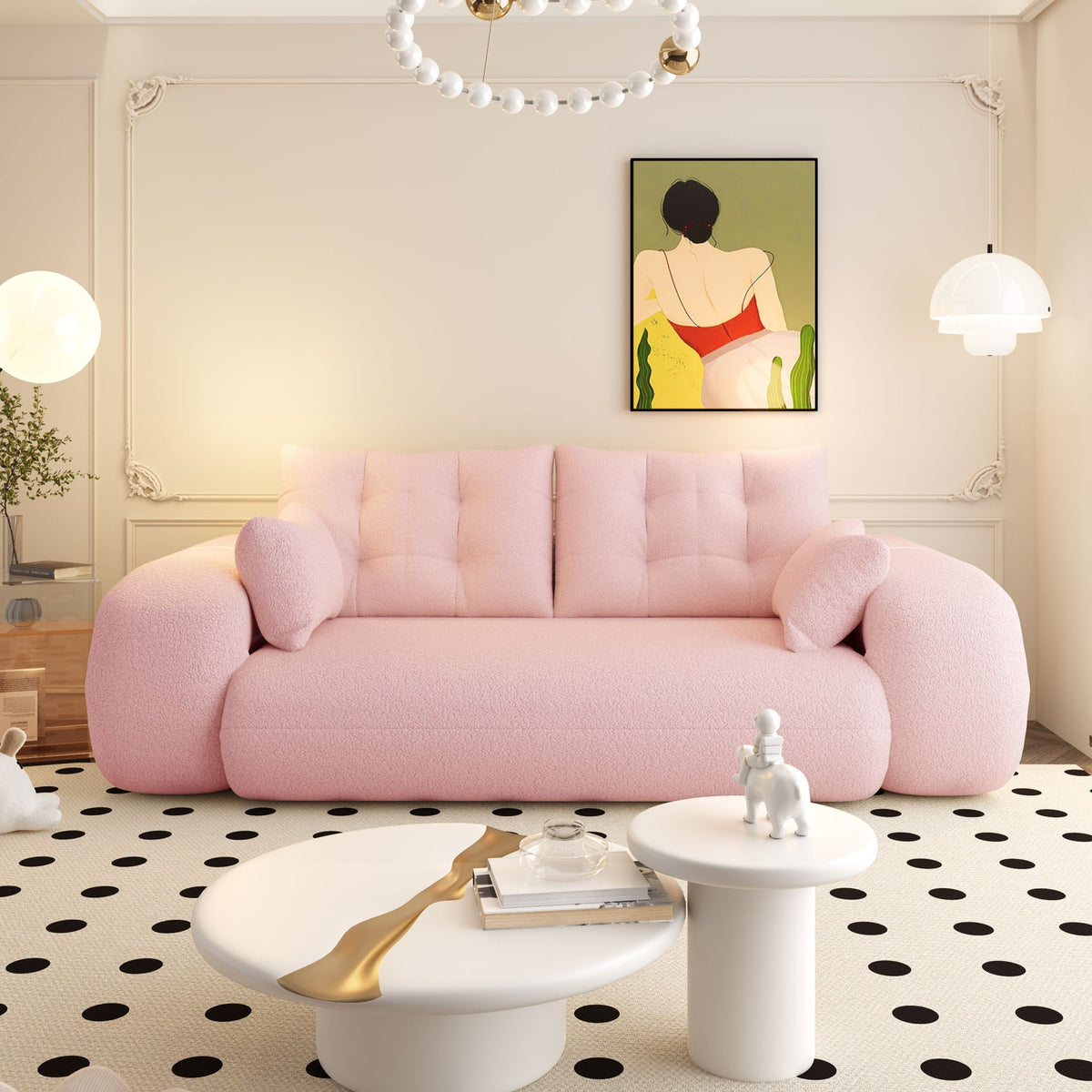 Multifunctional 3-in-1 Foldable Floor Sofa Bed with High-Density Foam - Fabric