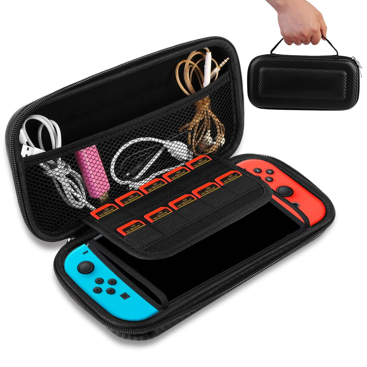 Portable Carry Case for Nintendo Switch Console Protective Hard EVA Case Shell Pouch