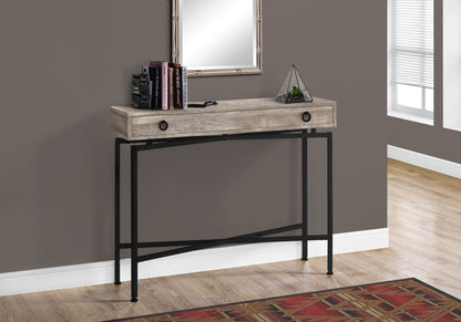 Accent Console Table with Functional Storage Drawer - Light Brown, Dark Brown, or Dark Gray