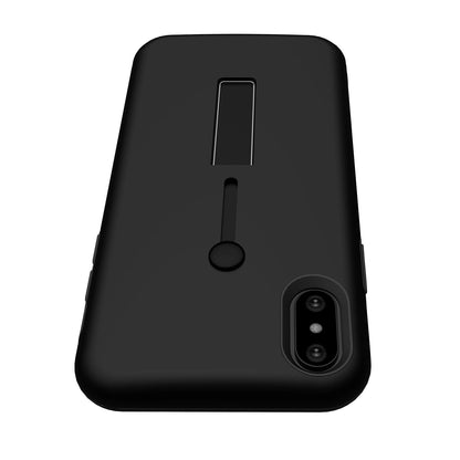 Finger Strap Phone Case for iPhone X Drop-protection Finger Ring Rugged Phone Case with Kickstand Dual Layer Case