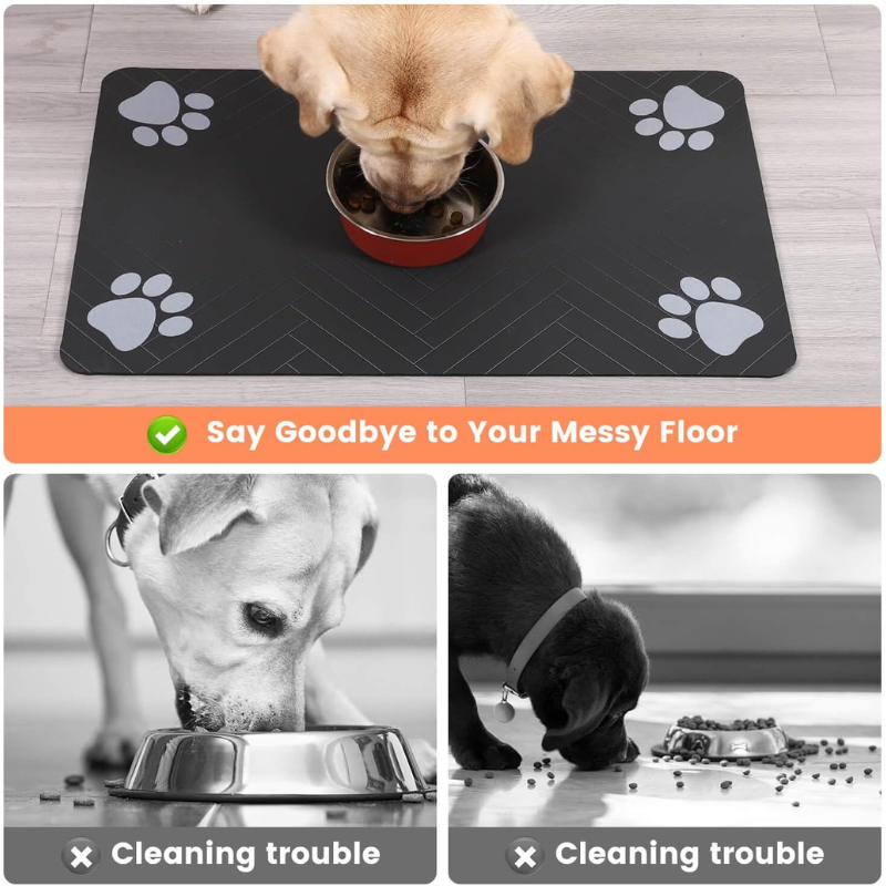 Absorbent  Mat Waterproof Pet Feeding Mat for Dogs & Cats