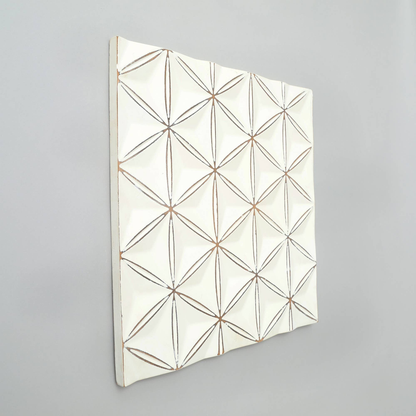 White Wooden Wall Décor with Modern Rustic Touch - White