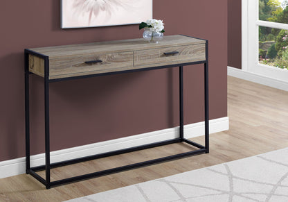 Accent Console Table with Storage Drawers - Wood & Metal