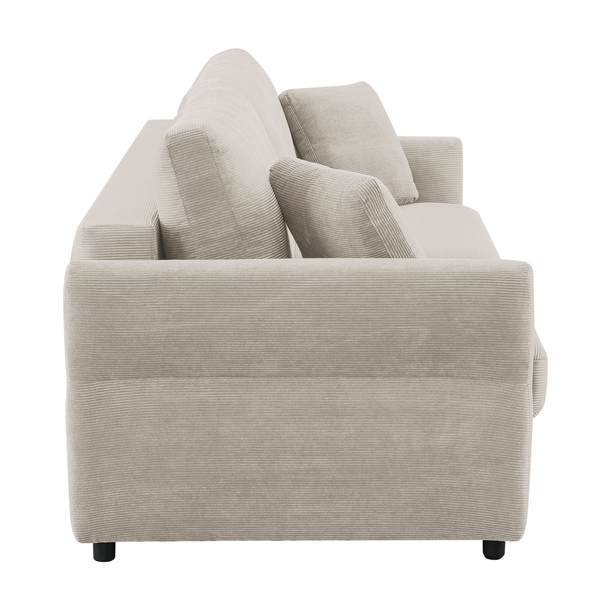 Haran Fabric Pull-Out Sleeper with Storage - Beige