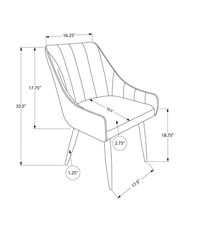 Upholstered Side Dining Chair Set of 2