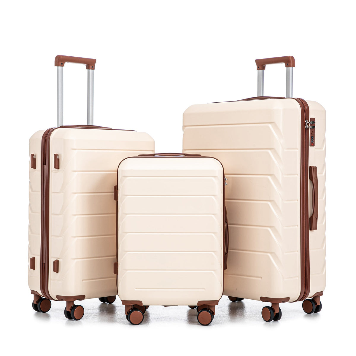 3-Piece ABS Spinner Wheel Luggage Set
