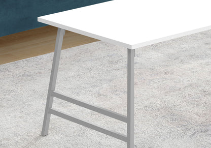 Modern Rectangular Coffee Table with Angled Legs - Light Brown, Gray or White